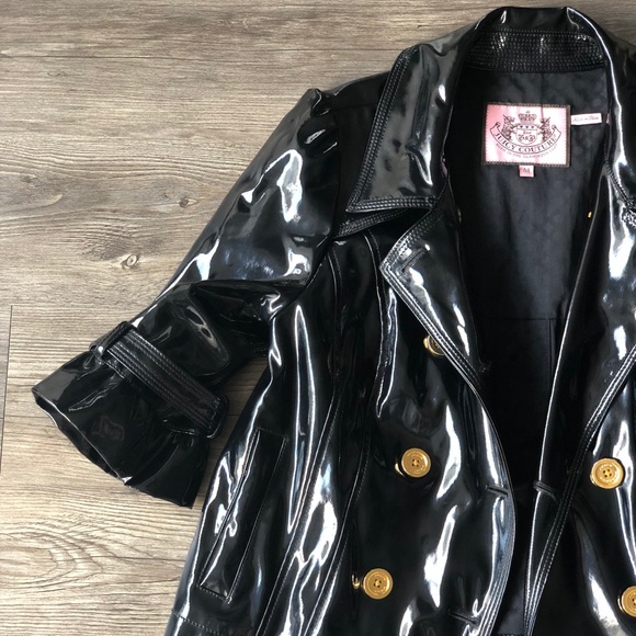 Juicy Couture Patent Ruffle Raincoat - Picture 5 of 6